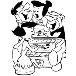 Disegno da colorare: Flintstones (Cartoni animati) #29570 - Pagine da Colorare Stampabili Gratuite