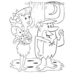 Disegno da colorare: Flintstones (Cartoni animati) #29571 - Pagine da Colorare Stampabili Gratuite