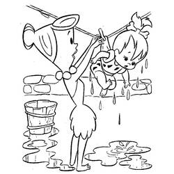 Disegno da colorare: Flintstones (Cartoni animati) #29572 - Pagine da Colorare Stampabili Gratuite