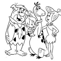 Disegno da colorare: Flintstones (Cartoni animati) #29584 - Pagine da Colorare Stampabili Gratuite
