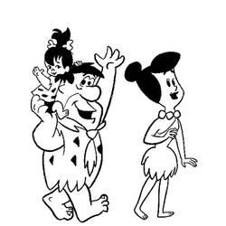 Disegno da colorare: Flintstones (Cartoni animati) #29589 - Pagine da Colorare Stampabili Gratuite