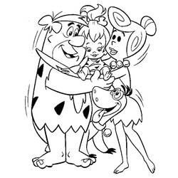 Disegno da colorare: Flintstones (Cartoni animati) #29590 - Pagine da Colorare Stampabili Gratuite