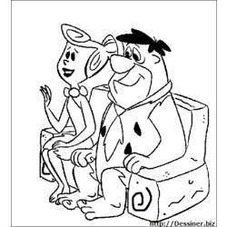 Disegno da colorare: Flintstones (Cartoni animati) #29607 - Pagine da Colorare Stampabili Gratuite