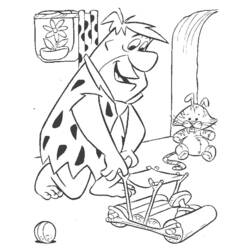Disegno da colorare: Flintstones (Cartoni animati) #29620 - Pagine da Colorare Stampabili Gratuite