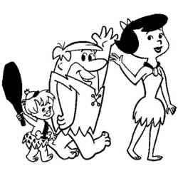 Disegno da colorare: Flintstones (Cartoni animati) #29635 - Pagine da Colorare Stampabili Gratuite