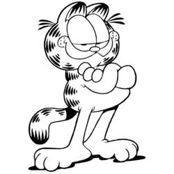 Disegno da colorare: Garfield (Cartoni animati) #26132 - Pagine da Colorare Stampabili Gratuite