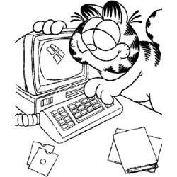 Disegno da colorare: Garfield (Cartoni animati) #26210 - Pagine da Colorare Stampabili Gratuite