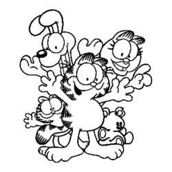 Disegno da colorare: Garfield (Cartoni animati) #26216 - Pagine da Colorare Stampabili Gratuite