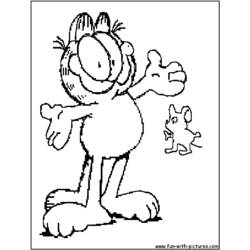 Disegno da colorare: Garfield (Cartoni animati) #26223 - Pagine da Colorare Stampabili Gratuite