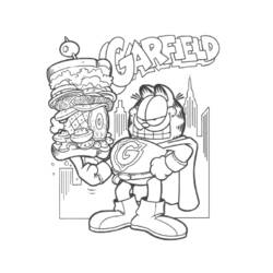 Disegno da colorare: Garfield (Cartoni animati) #26244 - Pagine da Colorare Stampabili Gratuite