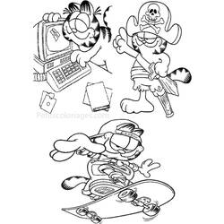 Disegno da colorare: Garfield (Cartoni animati) #26303 - Pagine da Colorare Stampabili Gratuite