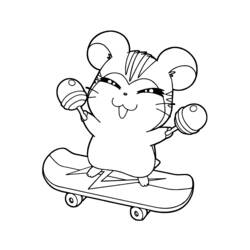 Disegno da colorare: Hamtaro (Cartoni animati) #39904 - Pagine da Colorare Stampabili Gratuite