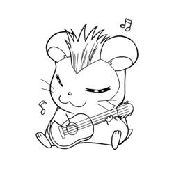 Disegno da colorare: Hamtaro (Cartoni animati) #39912 - Pagine da Colorare Stampabili Gratuite