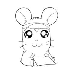 Disegno da colorare: Hamtaro (Cartoni animati) #39938 - Pagine da Colorare Stampabili Gratuite