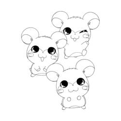 Disegno da colorare: Hamtaro (Cartoni animati) #39939 - Pagine da Colorare Stampabili Gratuite