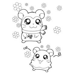 Disegno da colorare: Hamtaro (Cartoni animati) #39947 - Pagine da Colorare Stampabili Gratuite