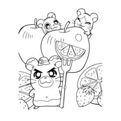 Disegno da colorare: Hamtaro (Cartoni animati) #39970 - Pagine da Colorare Stampabili Gratuite