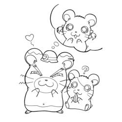 Disegno da colorare: Hamtaro (Cartoni animati) #39980 - Pagine da Colorare Stampabili Gratuite