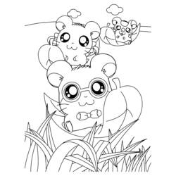 Disegno da colorare: Hamtaro (Cartoni animati) #39986 - Pagine da Colorare Stampabili Gratuite