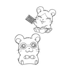 Disegno da colorare: Hamtaro (Cartoni animati) #39989 - Pagine da Colorare Stampabili Gratuite