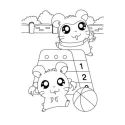 Disegno da colorare: Hamtaro (Cartoni animati) #39995 - Pagine da Colorare Stampabili Gratuite