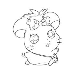 Disegno da colorare: Hamtaro (Cartoni animati) #39996 - Pagine da Colorare Stampabili Gratuite