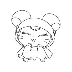 Disegno da colorare: Hamtaro (Cartoni animati) #39997 - Pagine da Colorare Stampabili Gratuite