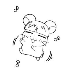 Disegno da colorare: Hamtaro (Cartoni animati) #39998 - Pagine da Colorare Stampabili Gratuite