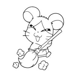 Disegno da colorare: Hamtaro (Cartoni animati) #40004 - Pagine da Colorare Stampabili Gratuite