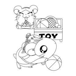 Disegno da colorare: Hamtaro (Cartoni animati) #40010 - Pagine da Colorare Stampabili Gratuite