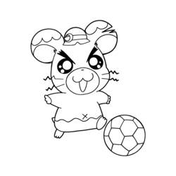 Disegno da colorare: Hamtaro (Cartoni animati) #40011 - Pagine da Colorare Stampabili Gratuite