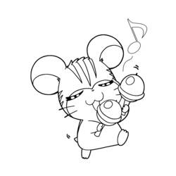 Disegno da colorare: Hamtaro (Cartoni animati) #40012 - Pagine da Colorare Stampabili Gratuite