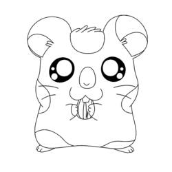 Disegno da colorare: Hamtaro (Cartoni animati) #40013 - Pagine da Colorare Stampabili Gratuite