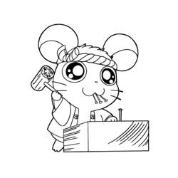 Disegno da colorare: Hamtaro (Cartoni animati) #40017 - Pagine da Colorare Stampabili Gratuite