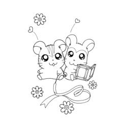 Disegno da colorare: Hamtaro (Cartoni animati) #40018 - Pagine da Colorare Stampabili Gratuite