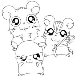 Disegno da colorare: Hamtaro (Cartoni animati) #40020 - Pagine da Colorare Stampabili Gratuite