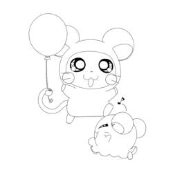 Disegno da colorare: Hamtaro (Cartoni animati) #40031 - Pagine da Colorare Stampabili Gratuite