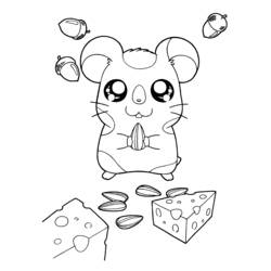 Disegno da colorare: Hamtaro (Cartoni animati) #40048 - Pagine da Colorare Stampabili Gratuite