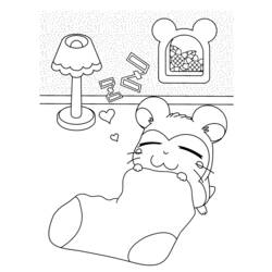 Disegno da colorare: Hamtaro (Cartoni animati) #40050 - Pagine da Colorare Stampabili Gratuite