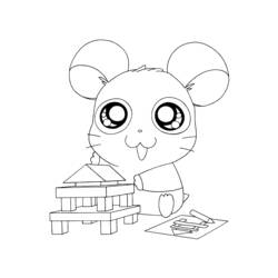 Disegno da colorare: Hamtaro (Cartoni animati) #40051 - Pagine da Colorare Stampabili Gratuite