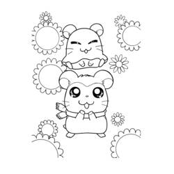 Disegno da colorare: Hamtaro (Cartoni animati) #40054 - Pagine da Colorare Stampabili Gratuite