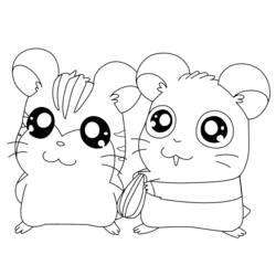 Disegno da colorare: Hamtaro (Cartoni animati) #40058 - Pagine da Colorare Stampabili Gratuite