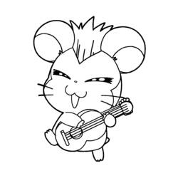 Disegno da colorare: Hamtaro (Cartoni animati) #40059 - Pagine da Colorare Stampabili Gratuite