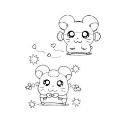 Disegno da colorare: Hamtaro (Cartoni animati) #40062 - Pagine da Colorare Stampabili Gratuite