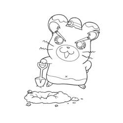 Disegno da colorare: Hamtaro (Cartoni animati) #40066 - Pagine da Colorare Stampabili Gratuite