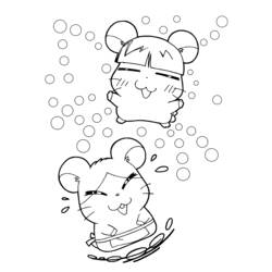 Disegno da colorare: Hamtaro (Cartoni animati) #40076 - Pagine da Colorare Stampabili Gratuite