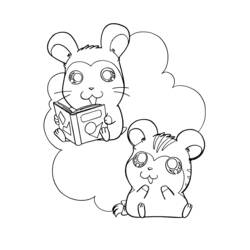 Disegno da colorare: Hamtaro (Cartoni animati) #40080 - Pagine da Colorare Stampabili Gratuite