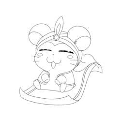 Disegno da colorare: Hamtaro (Cartoni animati) #40083 - Pagine da Colorare Stampabili Gratuite