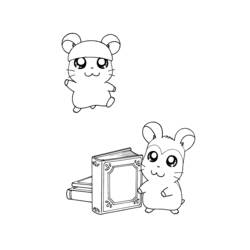 Disegno da colorare: Hamtaro (Cartoni animati) #40088 - Pagine da Colorare Stampabili Gratuite