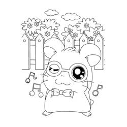 Disegno da colorare: Hamtaro (Cartoni animati) #40097 - Pagine da Colorare Stampabili Gratuite